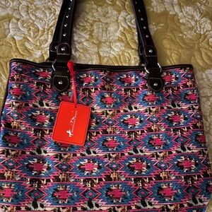 Montana West Multicolor Aztec Shoulder Bag